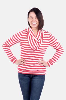 Preview: Schnittmuster Yvette Damenpullover mit Schalkragen by pattydoo